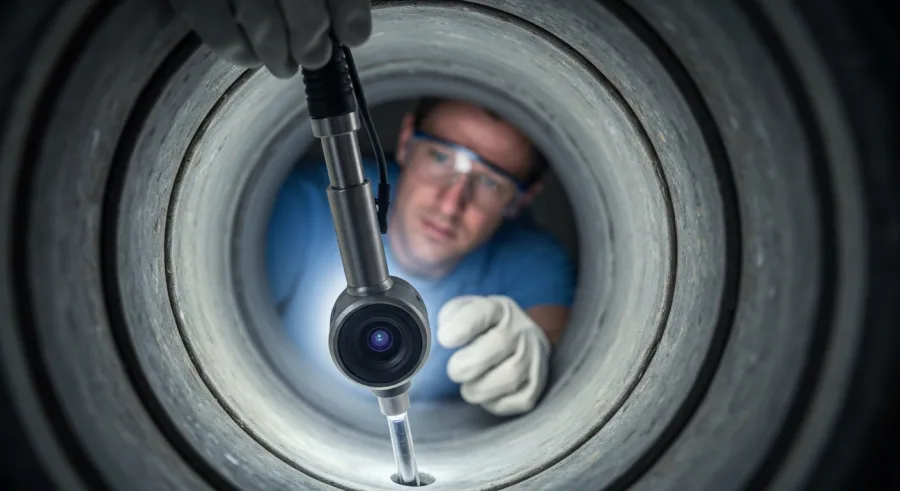 Inspection camera canalisation a Argenteuil