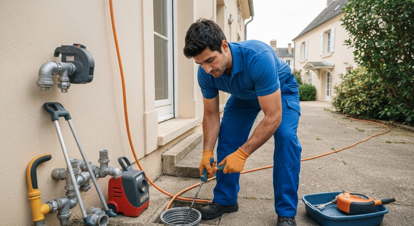 Débouchage canalisation à Condé-Sainte-Libiaire