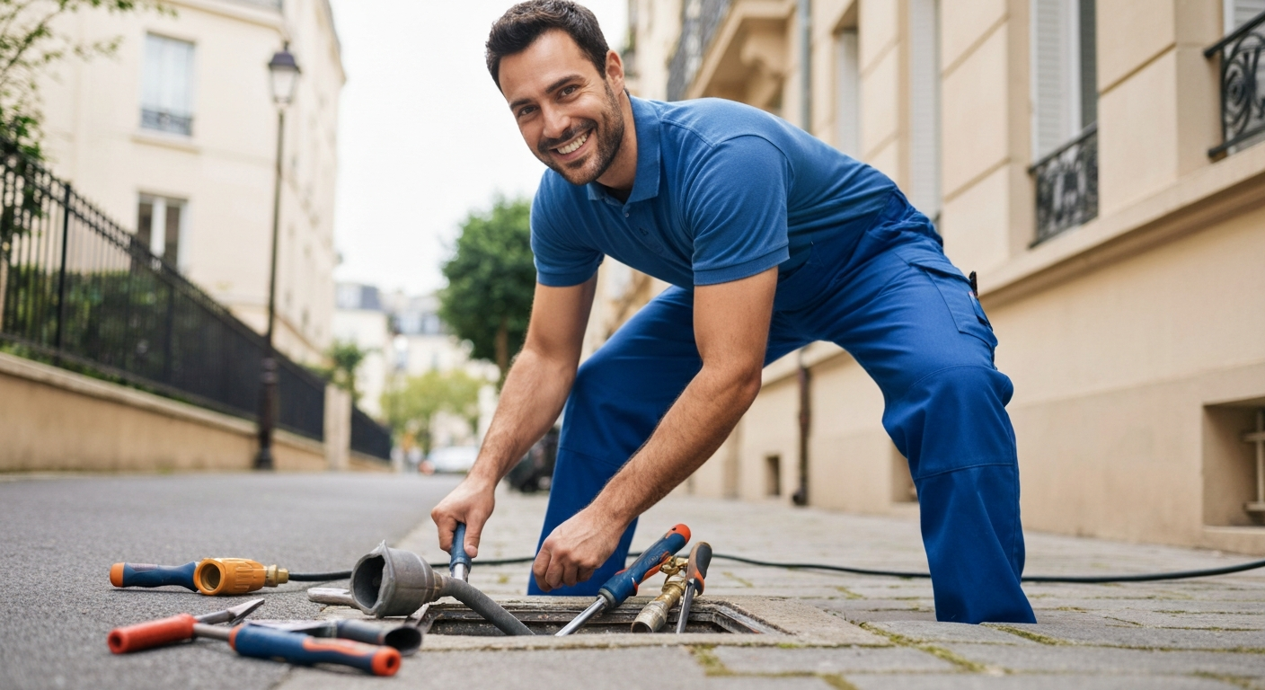 WC bouché à Paris 17ème